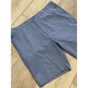 Johnnie O Shorts Mens 40 Preppy Stretch Cotton Blue Golf Casual